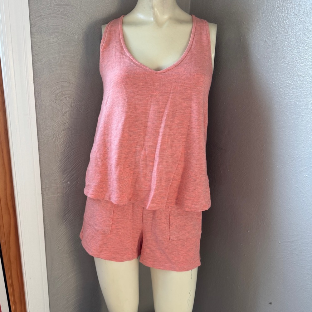 Monrow peach romper size small